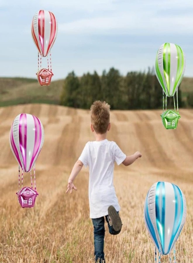Fun Affairs 4D Hot Air Balloon or Parachute Theme Prop Foil Balloons for Happy Birthday, Baby Shower Party Decorations Indoor and Outdoor, 1 Pc, Blue - Image 5